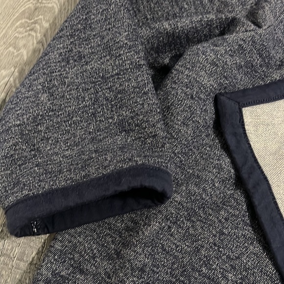 NWOT Forgiveness Open Front Knit Waterfall Sweater Cardigan Sz Medium Navy Blue - Picture 5 of 6